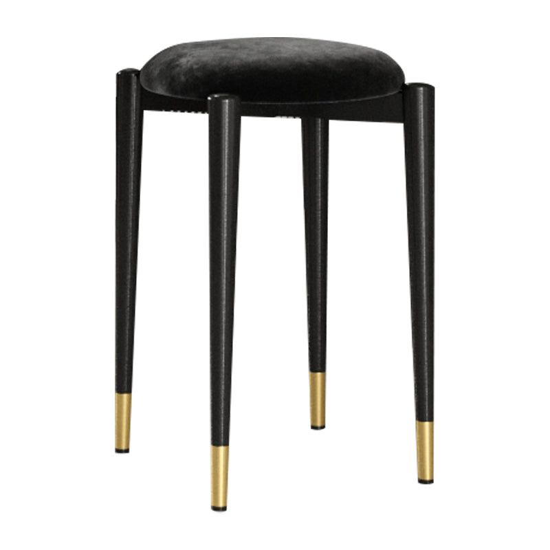 Modern Tear Resistant Pouf Circle Shape Dark Green Velvet Ottoman Clearhalo 'furn' 'furn_ottomans_poufs' 'Furniture' 'Living Room Furniture' 'Ottomans & Poufs' 'ottomans_poufs' 5944685