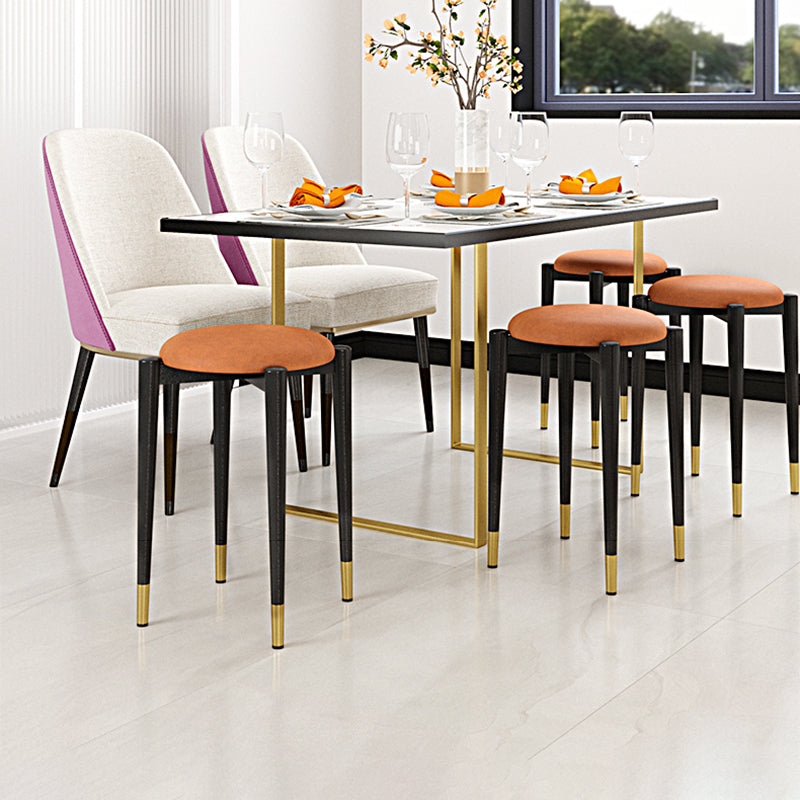 Modern Tear Resistant Pouf Circle Shape Dark Green Velvet Ottoman Clearhalo 'furn' 'furn_ottomans_poufs' 'Furniture' 'Living Room Furniture' 'Ottomans & Poufs' 'ottomans_poufs' 5944697