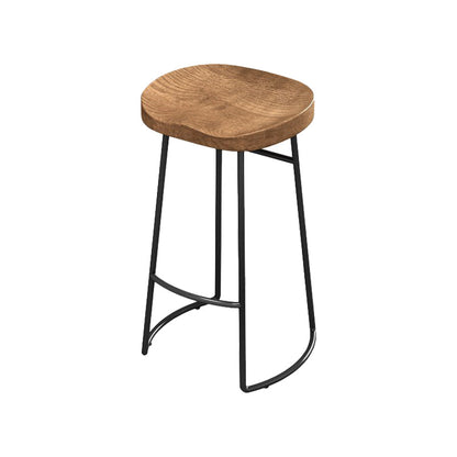 Juego de mesa de pub rectangular industrial, mesa de mostrador de madera de 1/3 piezas con taburetes sin respaldo