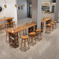 Modernes rechteckiges Kneipentisch-Set, 1/2/4/7-teilig, Holz-Thekentisch für die Bar