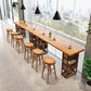Modernes rechteckiges Kneipentisch-Set, 1/2/4/7-teilig, Holz-Thekentisch für die Bar