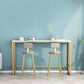 Glam 1/2/3 Pieces Sintered Stone Bar Table Set Fixed Table Counter Set for Home Use Clearhalo 'Bar Furniture' 'furn' 'furn_home_bar_bar_sets' 'Furniture' 'Home Bars & Bar Sets' 'home_bar_bar_sets' 'Kitchen & Dining Furniture' 5944793