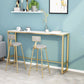 Glam 1/2/3 Pieces Sintered Stone Bar Table Set Fixed Table Counter Set for Home Use Clearhalo 'Bar Furniture' 'furn' 'furn_home_bar_bar_sets' 'Furniture' 'Home Bars & Bar Sets' 'home_bar_bar_sets' 'Kitchen & Dining Furniture' 5944803