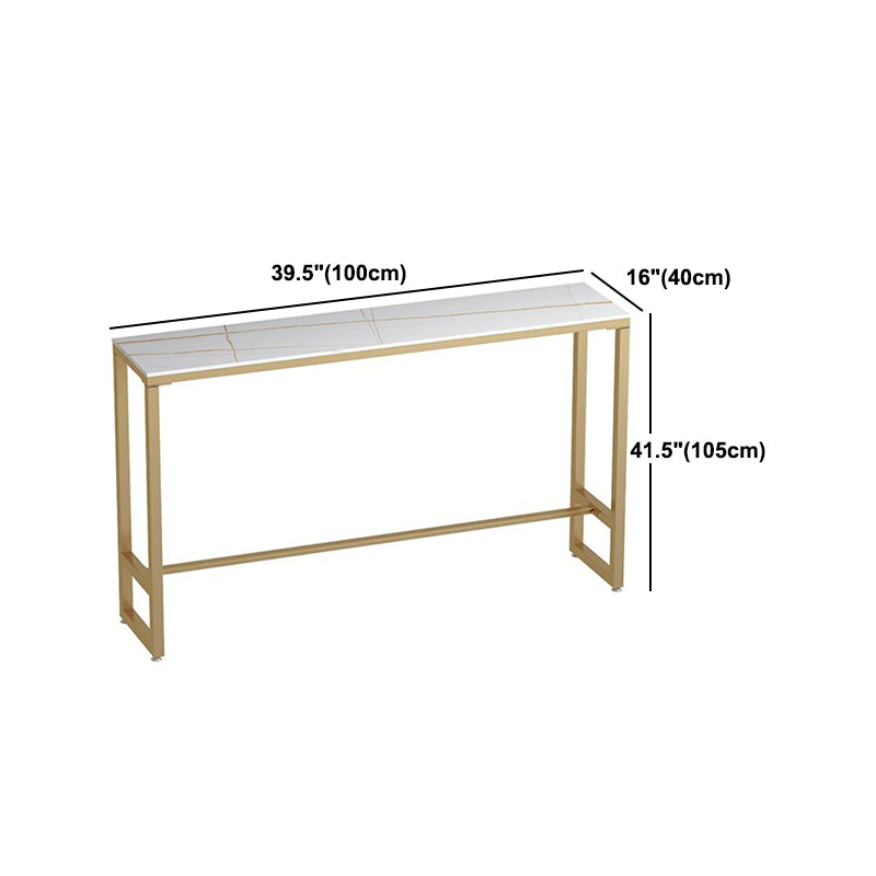 Glam 1/2/3 Pieces Sintered Stone Bar Table Set Fixed Table Counter Set for Home Use Clearhalo 'Bar Furniture' 'furn' 'furn_home_bar_bar_sets' 'Furniture' 'Home Bars & Bar Sets' 'home_bar_bar_sets' 'Kitchen & Dining Furniture' 5944805