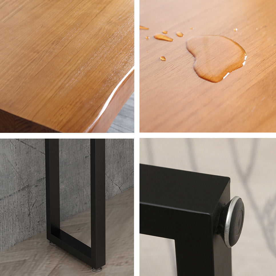 Moderne 1/5-delige bartafelset rechthoekig grenenhouten aanrechttafel met krukken voor balkon