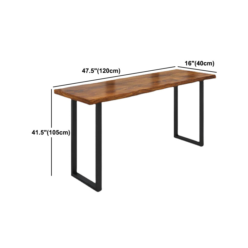 Moderne 1/5-delige bartafelset rechthoekig grenenhouten aanrechttafel met krukken voor balkon