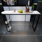 Glam Indoor Counter Height Set Stone and Metal 1/2/5 Pieces Storage Pub Dining Set Clearhalo 'Bar Furniture' 'furn' 'furn_home_bar_bar_sets' 'Furniture' 'Home Bars & Bar Sets' 'home_bar_bar_sets' 'Kitchen & Dining Furniture' 5944905
