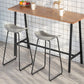 Juego de mesa de bar Glam para interiores, juego de mostrador con caballete de madera maciza de 1/2/3/5 piezas en color natural