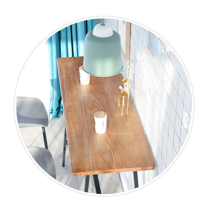 Juego de mesa de bar Glam para interiores, juego de mostrador con caballete de madera maciza de 1/2/3/5 piezas en color natural