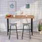 Juego de mesa de bar Glam para interiores, juego de mostrador con caballete de madera maciza de 1/2/3/5 piezas en color natural
