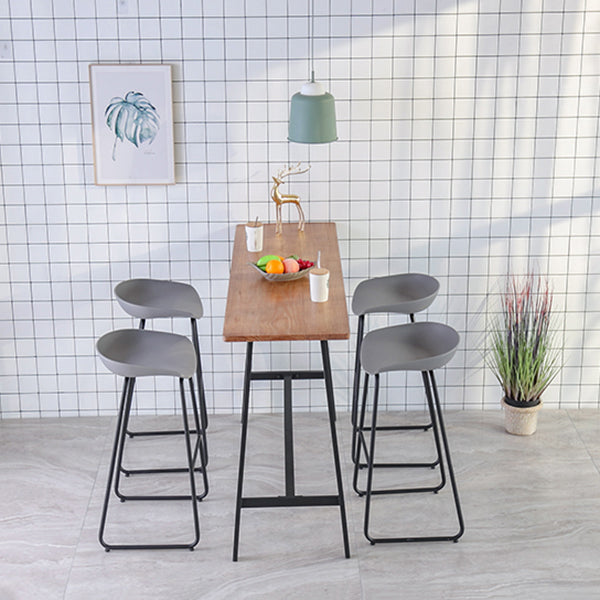 Juego de mesa de bar Glam para interiores, juego de mostrador con caballete de madera maciza de 1/2/3/5 piezas en color natural