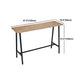 Juego de mesa de bar Glam para interiores, juego de mostrador con caballete de madera maciza de 1/2/3/5 piezas en color natural