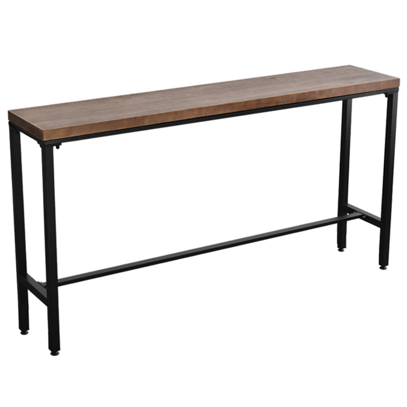 Juego de mesa de bar de madera industrial de 1/2/5 piezas, juego de mostrador rectangular para uso doméstico