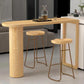 Industrial Irregular Pub Table Set 1/3 Pieces Wooden Counter Table Set Clearhalo 'Bar Furniture' 'furn' 'furn_home_bar_bar_sets' 'Furniture' 'Home Bars & Bar Sets' 'home_bar_bar_sets' 'Kitchen & Dining Furniture' 5944961