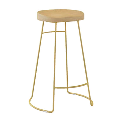 Industrial Irregular Pub Table Set 1/3 Pieces Wooden Counter Table Set Wood 30"H Stool (Single) Clearhalo 'Bar Furniture' 'furn' 'furn_home_bar_bar_sets' 'Furniture' 'Home Bars & Bar Sets' 'home_bar_bar_sets' 'Kitchen & Dining Furniture' 5944963