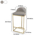 Glam White Bar Pub Table Set 1/5 Pcs Metal Base Bar Table and Stools Clearhalo 'Bar Furniture' 'furn' 'furn_home_bar_bar_sets' 'Furniture' 'Home Bars & Bar Sets' 'home_bar_bar_sets' 'Kitchen & Dining Furniture' 5944992