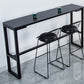 Glam Living Room Counter Set 1/2/3/4/7 Pieces Rectangle Trestle Bar Pub Table Set 3 Pieces: Table, 2 Stools Clearhalo 'Bar Furniture' 'furn' 'furn_home_bar_bar_sets' 'Furniture' 'Home Bars & Bar Sets' 'home_bar_bar_sets' 'Kitchen & Dining Furniture' 5944993