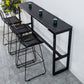 Glam Living Room Counter Set 1/2/3/4/7 Pieces Rectangle Trestle Bar Pub Table Set 4 Pieces: Table, 3 Stools Clearhalo 'Bar Furniture' 'furn' 'furn_home_bar_bar_sets' 'Furniture' 'Home Bars & Bar Sets' 'home_bar_bar_sets' 'Kitchen & Dining Furniture' 5944998