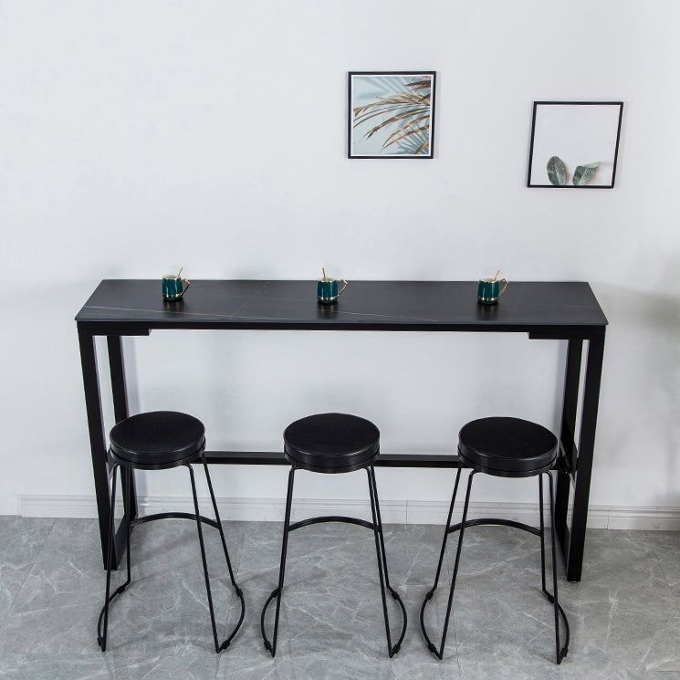 Glam Living Room Counter Set 1/2/3/4/7 Pieces Rectangle Trestle Bar Pub Table Set Clearhalo 'Bar Furniture' 'furn' 'furn_home_bar_bar_sets' 'Furniture' 'Home Bars & Bar Sets' 'home_bar_bar_sets' 'Kitchen & Dining Furniture' 5945003