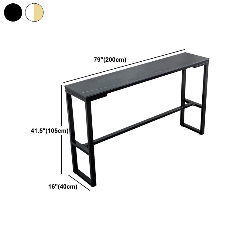 Glam Living Room Counter Set 1/2/3/4/7 Pieces Rectangle Trestle Bar Pub Table Set Clearhalo 'Bar Furniture' 'furn' 'furn_home_bar_bar_sets' 'Furniture' 'Home Bars & Bar Sets' 'home_bar_bar_sets' 'Kitchen & Dining Furniture' 5945010