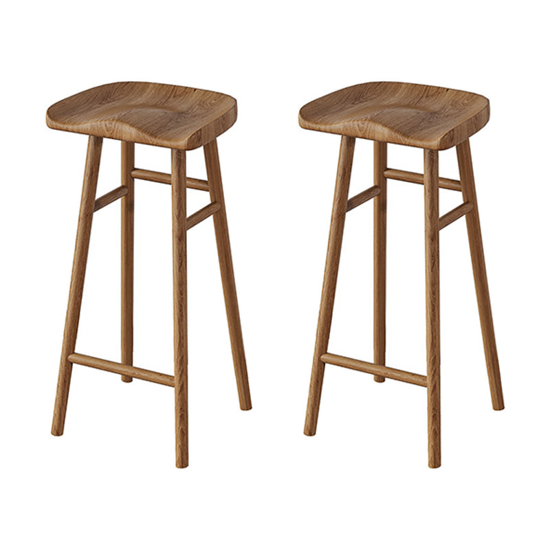 1/2/3 Pieces Industrial Rectangle Pub Table Set Wooden Counter Table with Backless Stools Wood 30"H Stools (Set of 2) Clearhalo 'Bar Furniture' 'furn' 'furn_home_bar_bar_sets' 'Furniture' 'Home Bars & Bar Sets' 'home_bar_bar_sets' 'Kitchen & Dining Furniture' 5945014