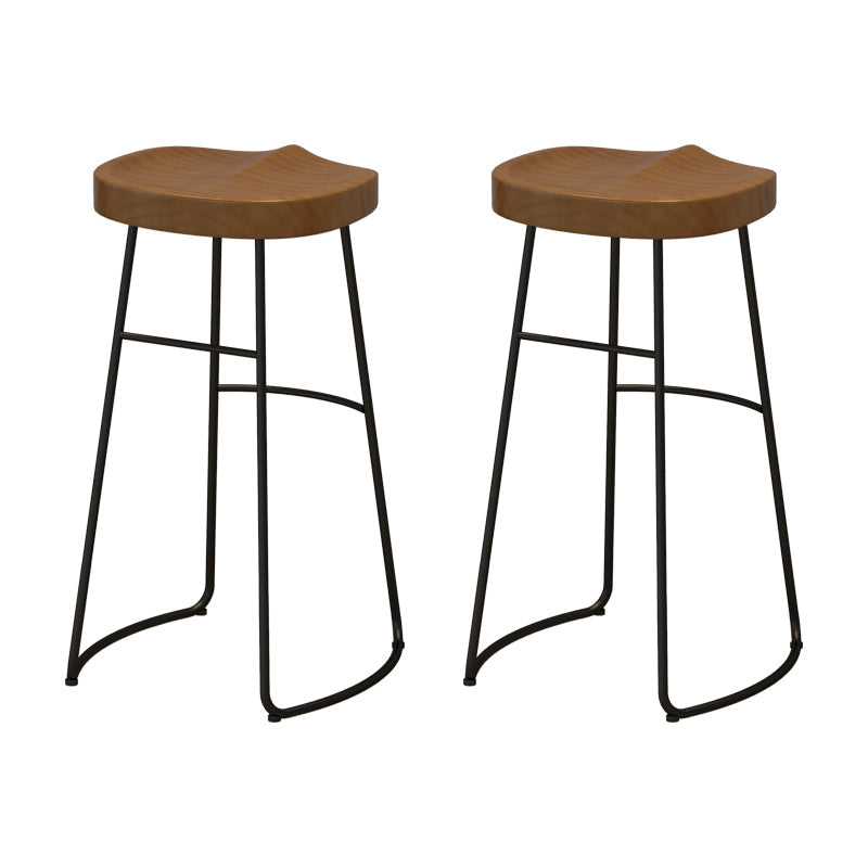 Modern Solid Wood Counter Height Set 1/2/4/7 Pieces Indoor Natural Counter Set Wood 30"H Stools (Set of 2) Clearhalo 'Bar Furniture' 'furn' 'furn_home_bar_bar_sets' 'Furniture' 'Home Bars & Bar Sets' 'home_bar_bar_sets' 'Kitchen & Dining Furniture' 5945036