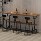 Modern Solid Wood Counter Height Set 1/2/4/7 Pieces Indoor Natural Counter Set 4 Pieces: Table, 3 Brown Stools Clearhalo 'Bar Furniture' 'furn' 'furn_home_bar_bar_sets' 'Furniture' 'Home Bars & Bar Sets' 'home_bar_bar_sets' 'Kitchen & Dining Furniture' 5945040