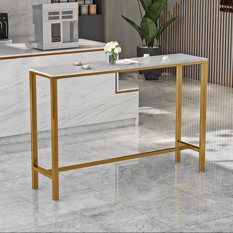 White Marble Bar Table Set 1/4 Pcs Upholstered Bar Stool for Living Room Clearhalo 'Bar Furniture' 'furn' 'furn_home_bar_bar_sets' 'Furniture' 'Home Bars & Bar Sets' 'home_bar_bar_sets' 'Kitchen & Dining Furniture' 5945063