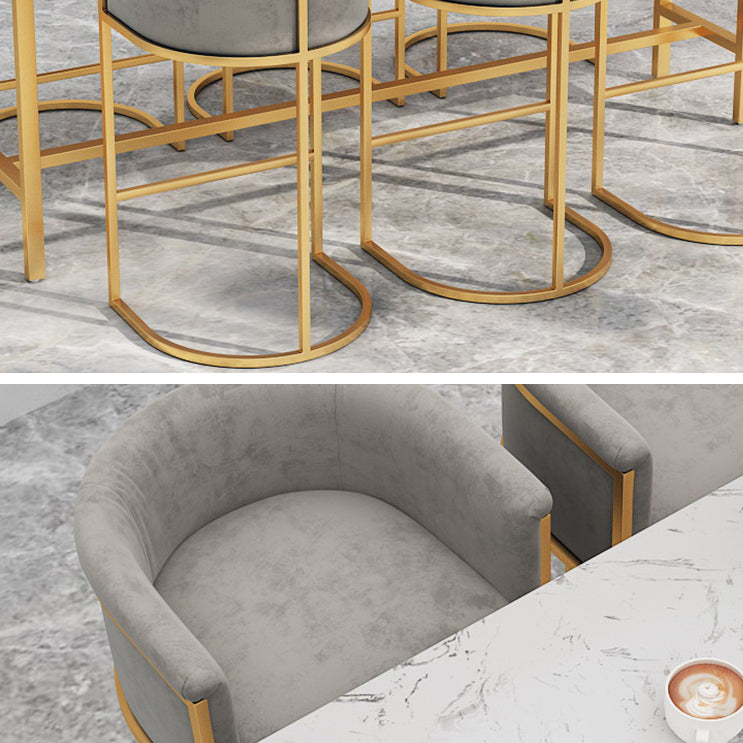 White Marble Bar Table Set 1/4 Pcs Upholstered Bar Stool for Living Room Clearhalo 'Bar Furniture' 'furn' 'furn_home_bar_bar_sets' 'Furniture' 'Home Bars & Bar Sets' 'home_bar_bar_sets' 'Kitchen & Dining Furniture' 5945068