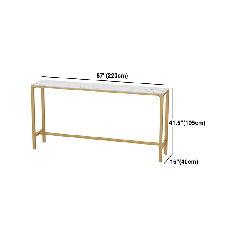 White Marble Bar Table Set 1/4 Pcs Upholstered Bar Stool for Living Room Clearhalo 'Bar Furniture' 'furn' 'furn_home_bar_bar_sets' 'Furniture' 'Home Bars & Bar Sets' 'home_bar_bar_sets' 'Kitchen & Dining Furniture' 5945076