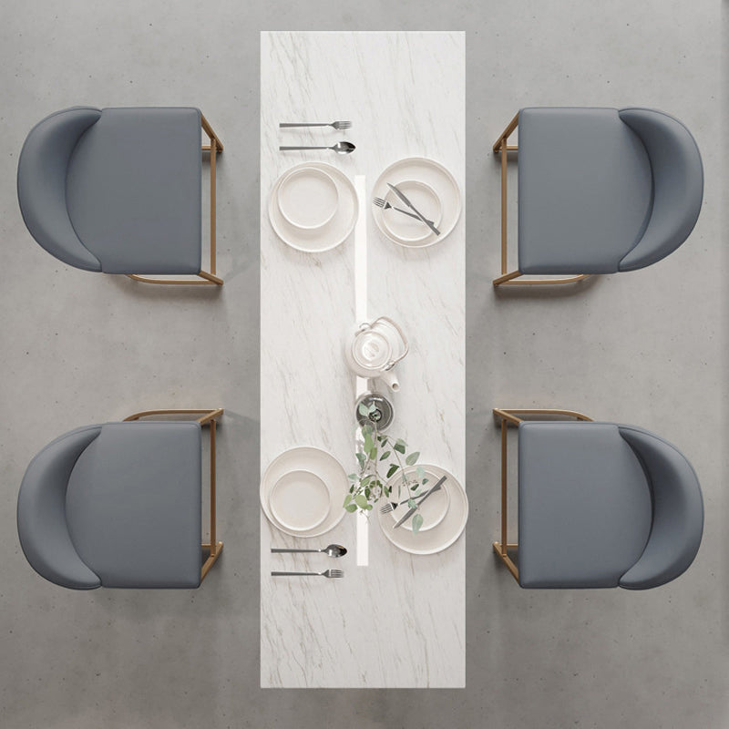 Glam Bar Table Set 1/2/5 Pieces Rectangle Bar Table with Metal High Stools for Kitchen Clearhalo 'Bar Furniture' 'furn' 'furn_home_bar_bar_sets' 'Furniture' 'Home Bars & Bar Sets' 'home_bar_bar_sets' 'Kitchen & Dining Furniture' 5945095