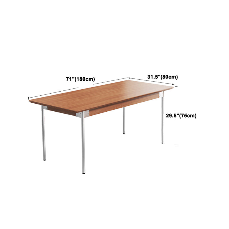 Industrial 1/2/3/4/5 Pièces Rectangle Ensemble de restauration Rectangle Table de salle à manger en bois massif avec chaises