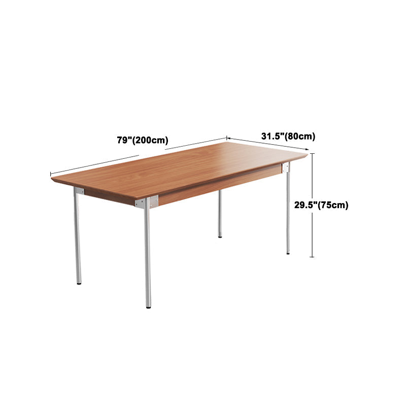Industrial 1/2/3/4/5 Pièces Rectangle Ensemble de restauration Rectangle Table de salle à manger en bois massif avec chaises