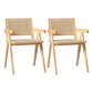 Industrial 1/2/4/5/6 Pieces Rectangle Dining Solid Wood Dining Room Table with Chairs 2 Wood Chairs Clearhalo 'Dining Room Sets' 'Dining Tables & Seating' 'dining_room_set' 'furn' 'furn_dining_room_set' 'Furniture' 'Kitchen & Dining Furniture' 5945141