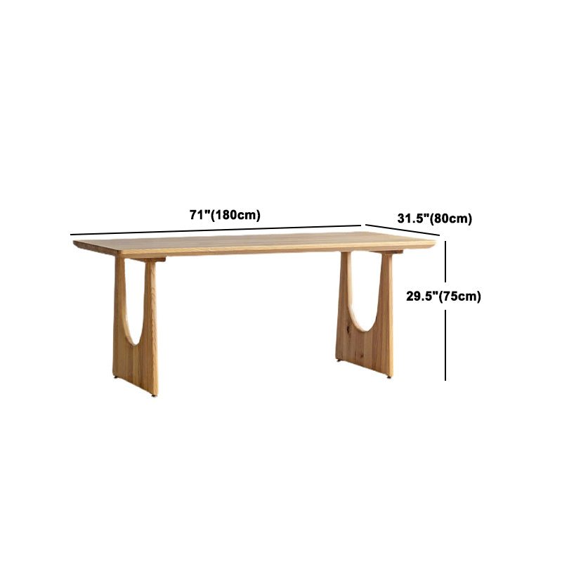 Industrial 1/2/4/5/6 Pieces Rectangle Dining Solid Wood Dining Room Table with Chairs Clearhalo 'Dining Room Sets' 'Dining Tables & Seating' 'dining_room_set' 'furn' 'furn_dining_room_set' 'Furniture' 'Kitchen & Dining Furniture' 5945163