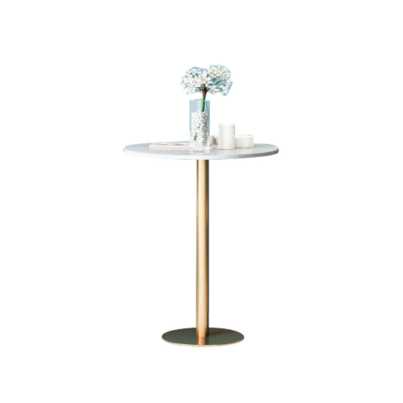 Glam Fintered Stone Dining Set Round 1/2/3/5 Pièces Pièces Ensemble de restauration pour un usage domestique