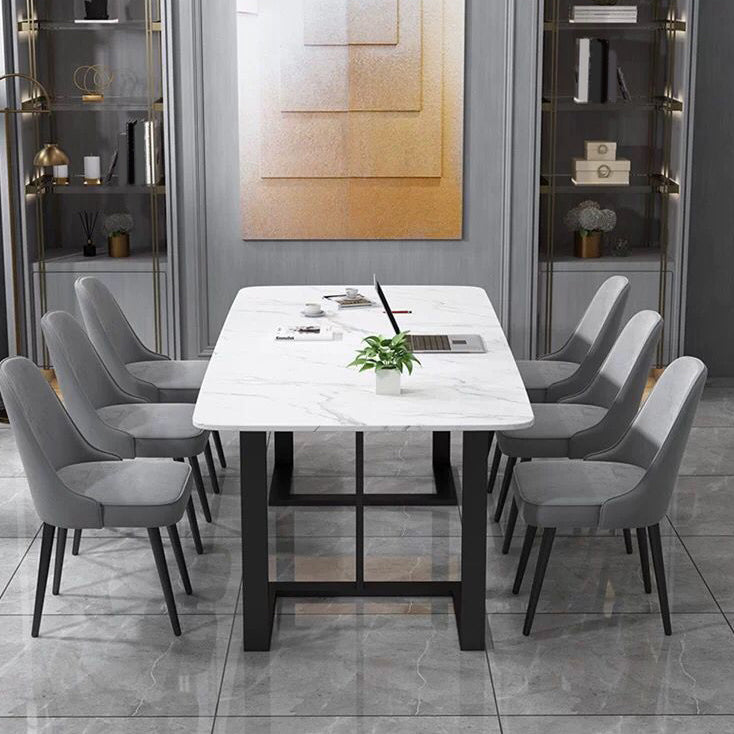 Contemporary Style Rectangle Table Set 1/2/7 Pieces Dining Set for Home Clearhalo 'Dining Room Sets' 'Dining Tables & Seating' 'dining_room_set' 'furn' 'furn_dining_room_set' 'Furniture' 'Kitchen & Dining Furniture' 5945201