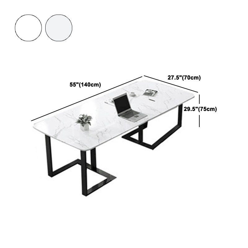 Contemporary Style Rectangle Table Set 1/2/7 Pieces Dining Set for Home Clearhalo 'Dining Room Sets' 'Dining Tables & Seating' 'dining_room_set' 'furn' 'furn_dining_room_set' 'Furniture' 'Kitchen & Dining Furniture' 5945203