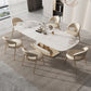 Nordic 1/4/5/7/9 Pieces Rectangle Dining Set Sintered Stone Top Dinette Table Set
