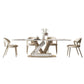 Nordic 1/4/5/7/9 Pieces Rectangle Dining Set Sintered Stone Top Dinette Table Set