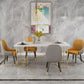Stone Top Dining Set 1/2/5/6 PCS Moderne eetkamerstoelen met gestoffeerd