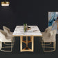 Contemporary Style Rectangle Table Set 1/2/3/5/7 Pieces Dining Set for Home