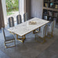 Contemporary Style Rectangle Table Set 1/2/3/5/7 Pieces Dining Set for Home