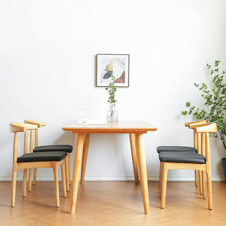 Juego de mesa de madera rectangular tradicional 1/2/5 piezas de comedor para el hogar