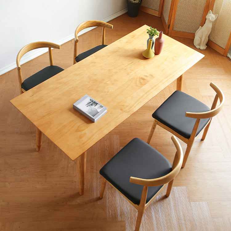 Juego de mesa de madera rectangular tradicional 1/2/5 piezas de comedor para el hogar
