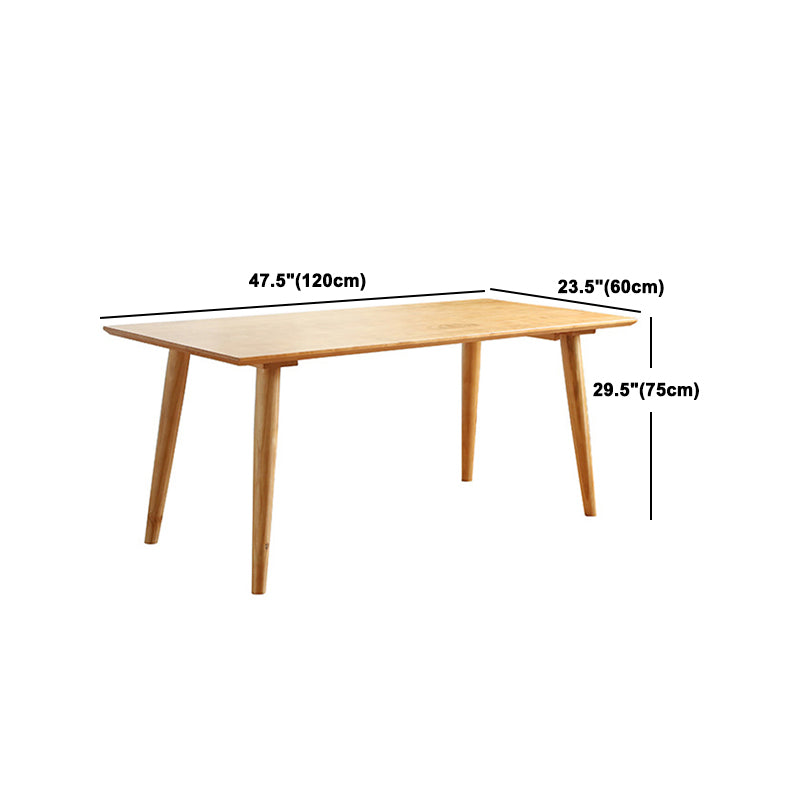Juego de mesa de madera rectangular tradicional 1/2/5 piezas de comedor para el hogar