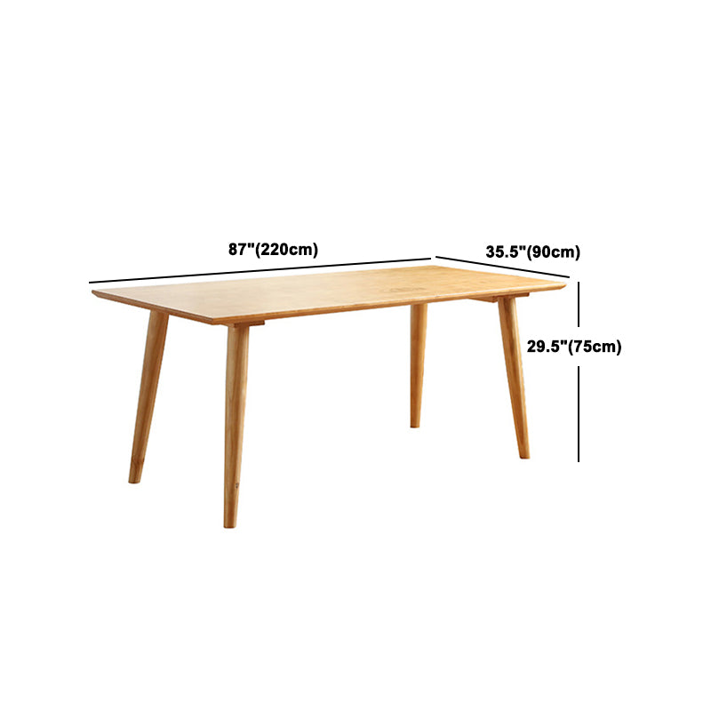 Juego de mesa de madera rectangular tradicional 1/2/5 piezas de comedor para el hogar