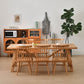 Modern Dining Set 1/2/5/7 Pcs Solid Wood Dining Table and Chairs 7 Pieces: Table, 6 Chairs Clearhalo 'Dining Room Sets' 'Dining Tables & Seating' 'dining_room_set' 'furn' 'furn_dining_room_set' 'Furniture' 'Kitchen & Dining Furniture' 5945416