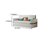 Canapé canapé résistant aux taches canapé à bras évasé gris avec 3 oreillers