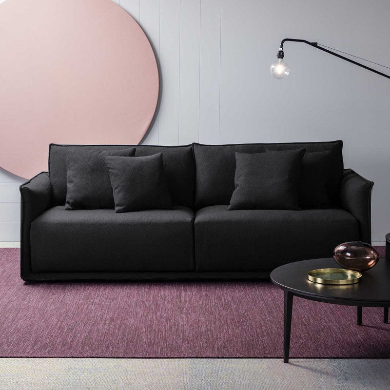 Linnen bank 36.61 "D x 29.53" H vierkante armbank voor woonkamer